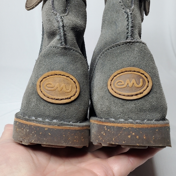 EMU Australia Women's Darlington Winter Boot Size 5 Slate Suede Sheepskin Comfy - Picture 11 of 12